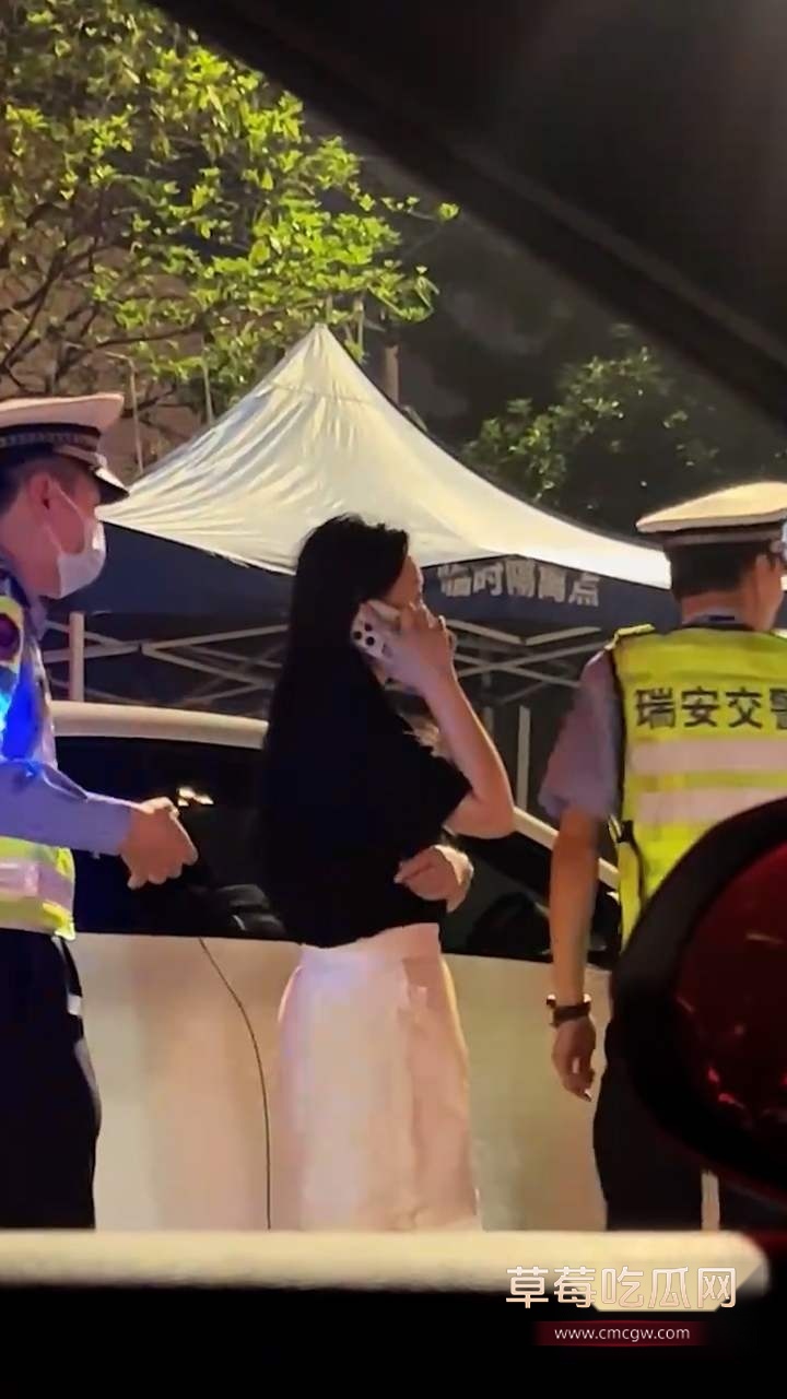 瑞安少妇酒驾被查  (3)