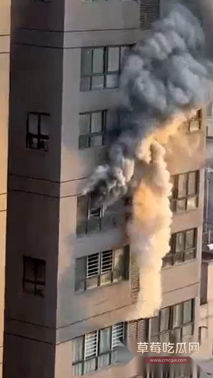 重庆高层起火 1