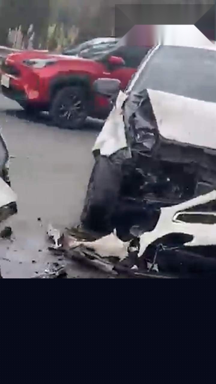 外国小伙逆行车祸 6