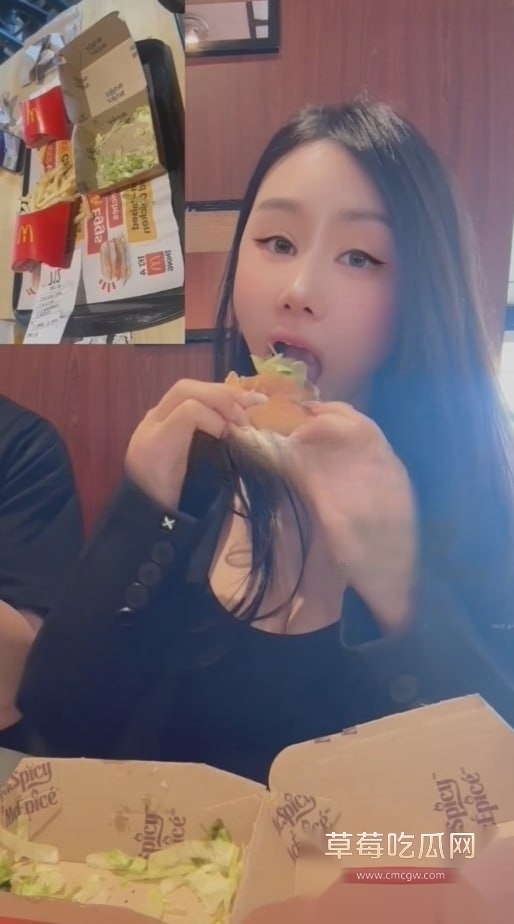 汐梦瑶精液汉堡 4