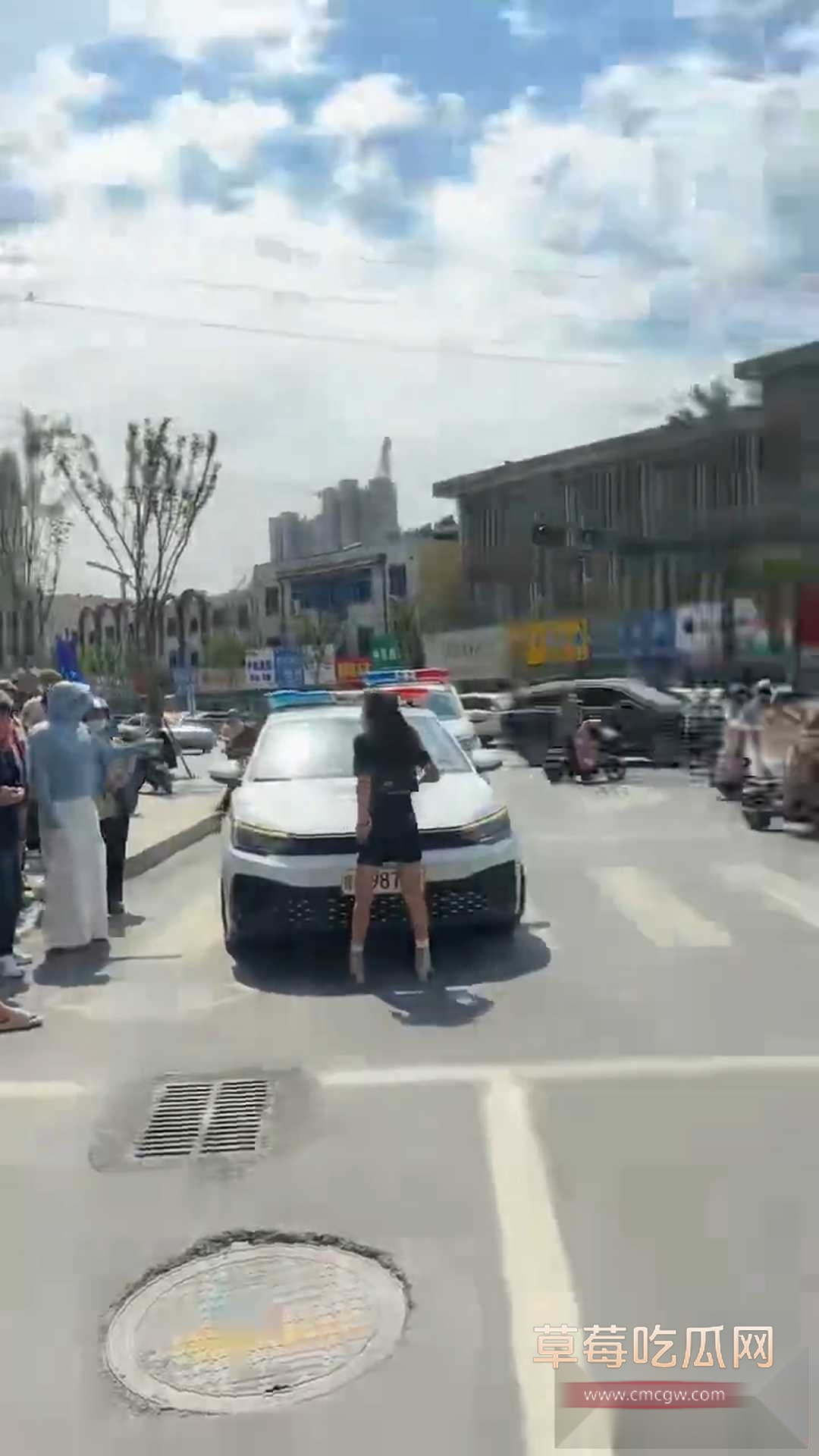 女子因违停被贴罚单后情绪激动 5