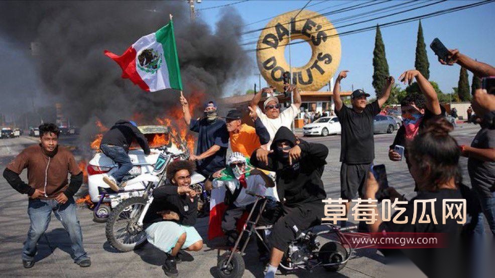 无偿投稿：美国洛杉矶大暴乱 多名中国留学生被洗脑乱入6