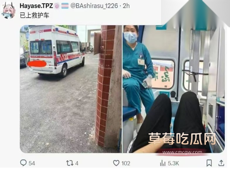 推特伪娘用刀片把蛋蛋给割下来 6