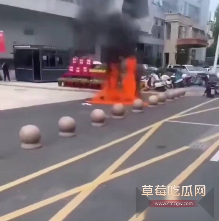 市政中心门前自焚 3