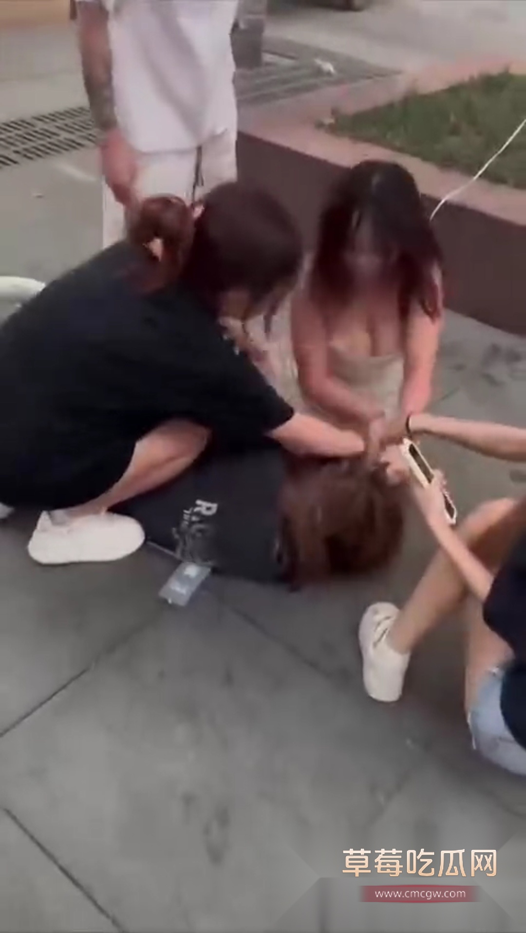 街头女子争吵撕扯打架 2 街头女子争吵撕扯打架 2