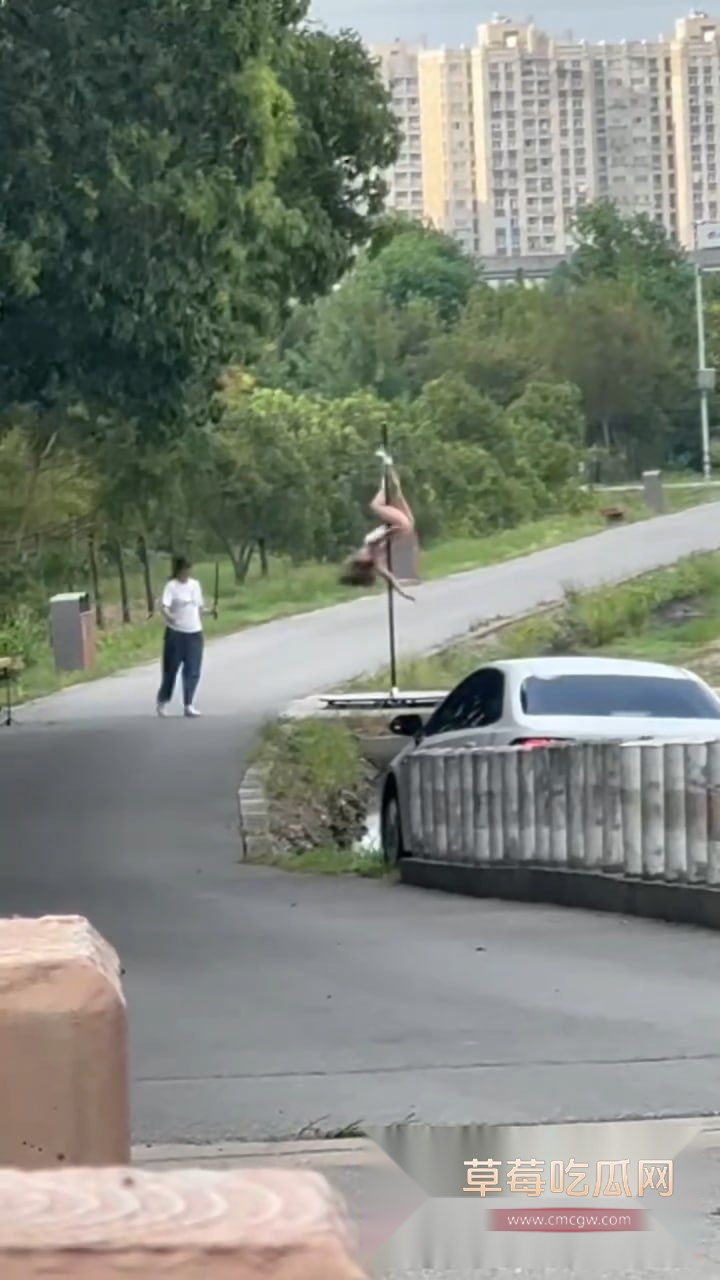 钢管舞女神户外开秀1