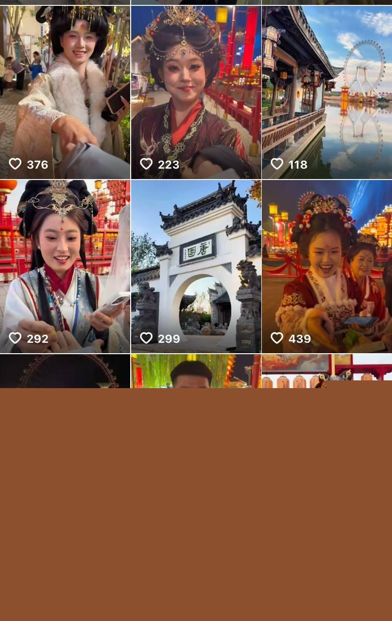 抖音河头老街唐小主上的古装女神2