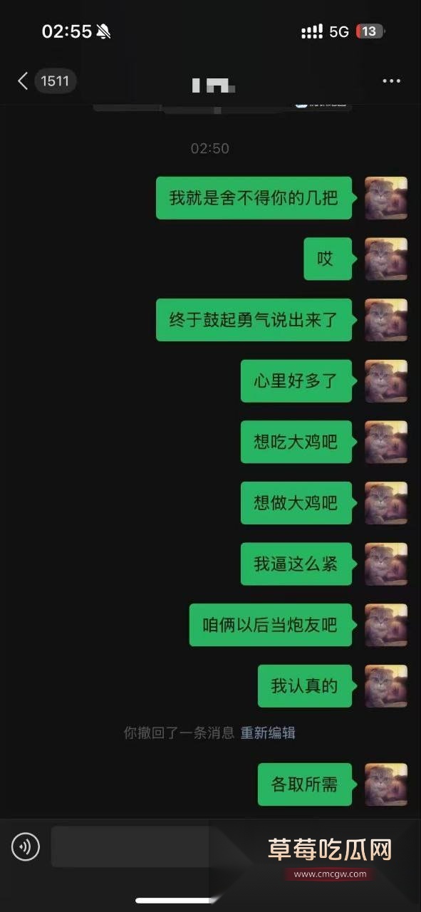 精神小妹深夜发骚给男人发消息称“想吃大鸡巴” 被拒后疯狂挽尊说不要大鸡巴怕把逼撑大！ 3