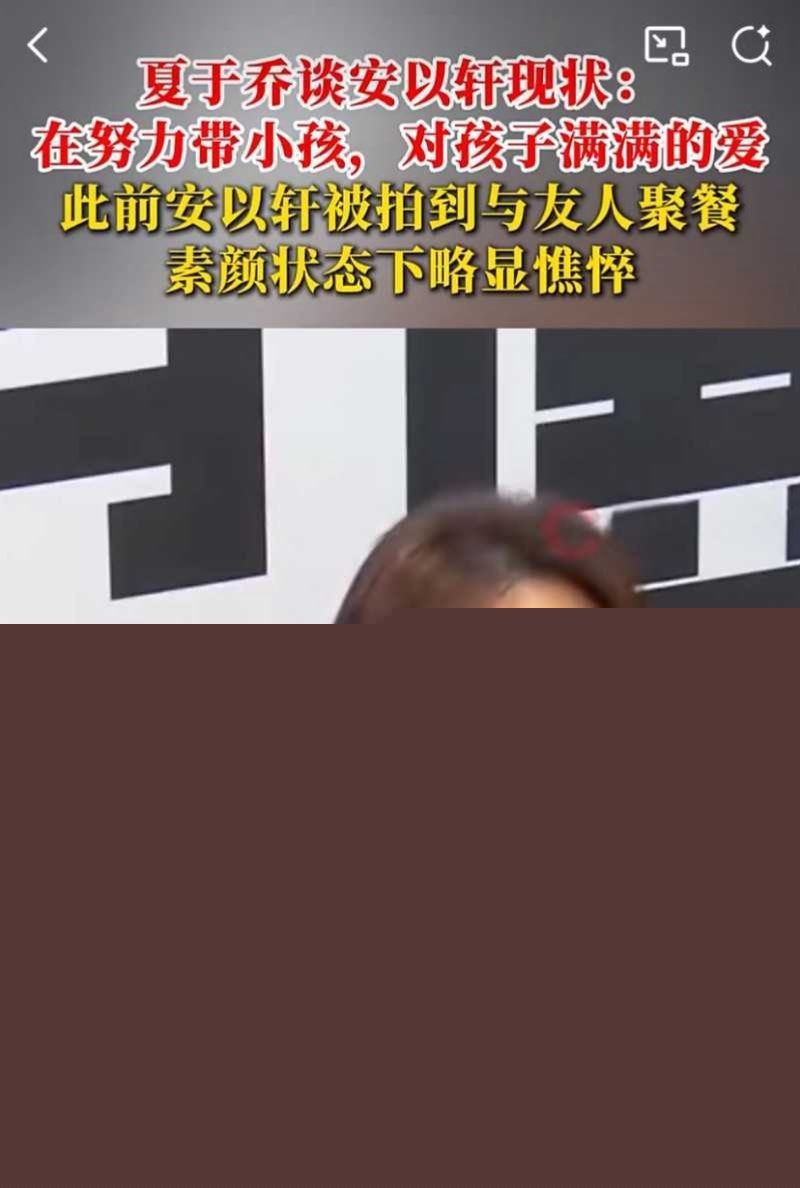 夏于乔谈安以轩现状2