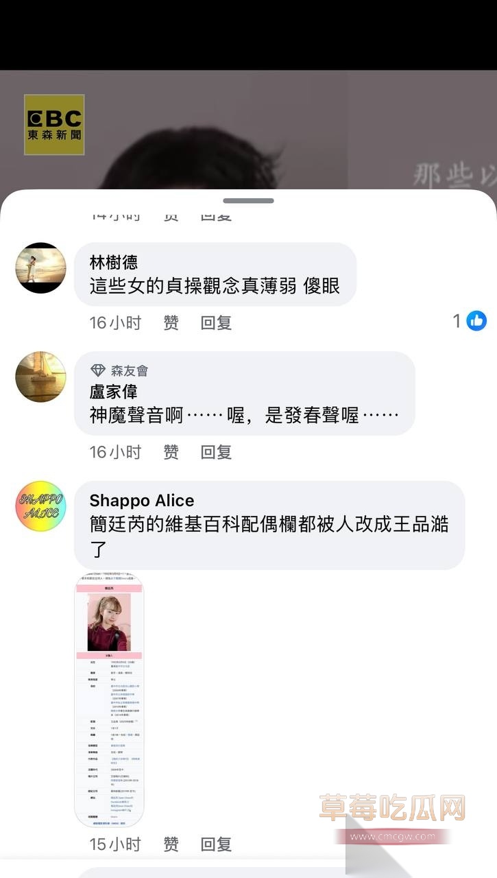 台娱女星简廷芮被曝出轨男星小鲜肉王品澔 二人同行美国期间性爱视频流出 女方绿帽老公 没有的事儿！ 16