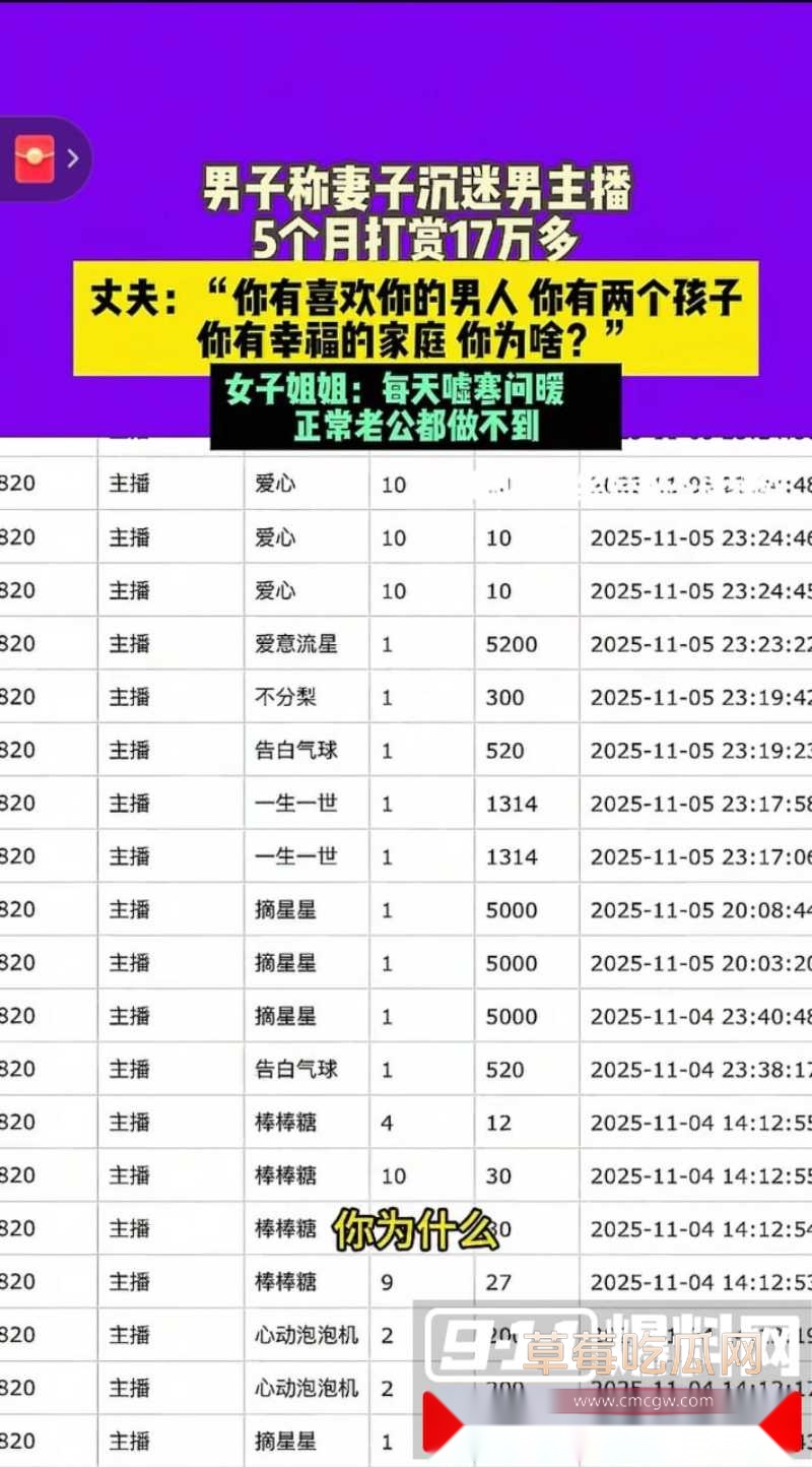 河南全职宝妈打赏男主播17万 大尺度聊天记录曝光  3