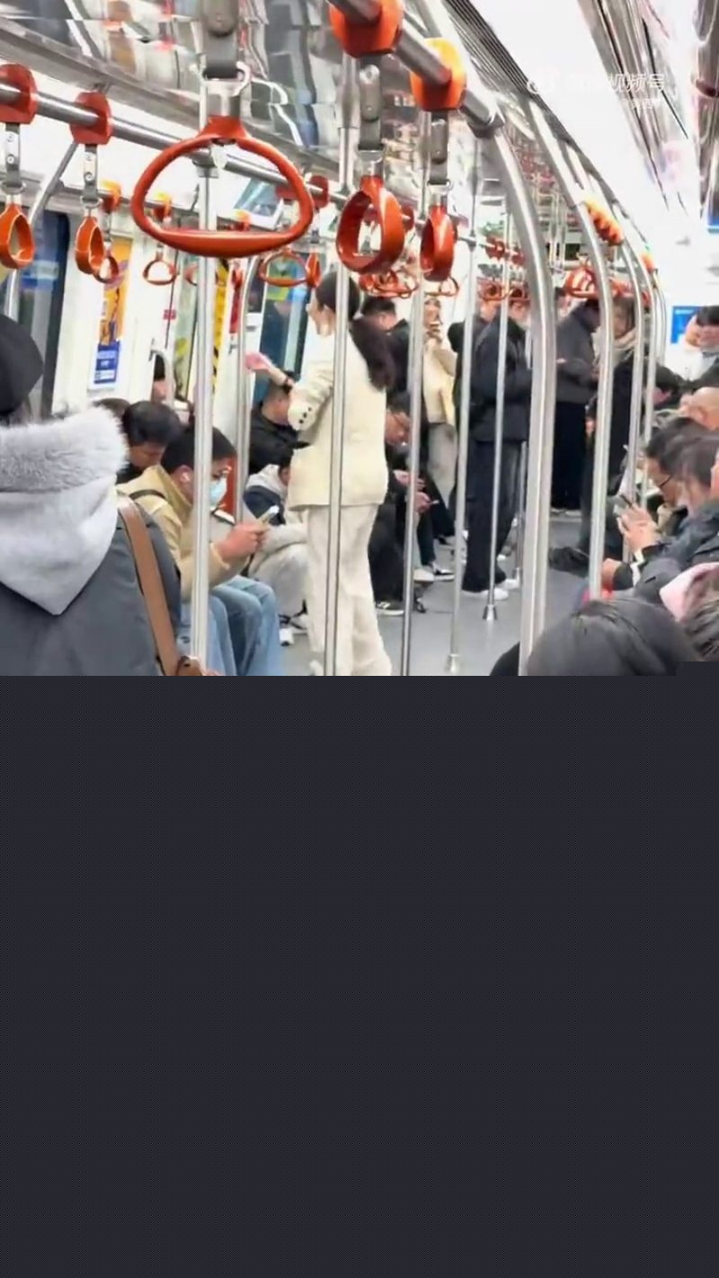 杭州地铁9号线惊现年轻妹子和老大妈撕逼大战1