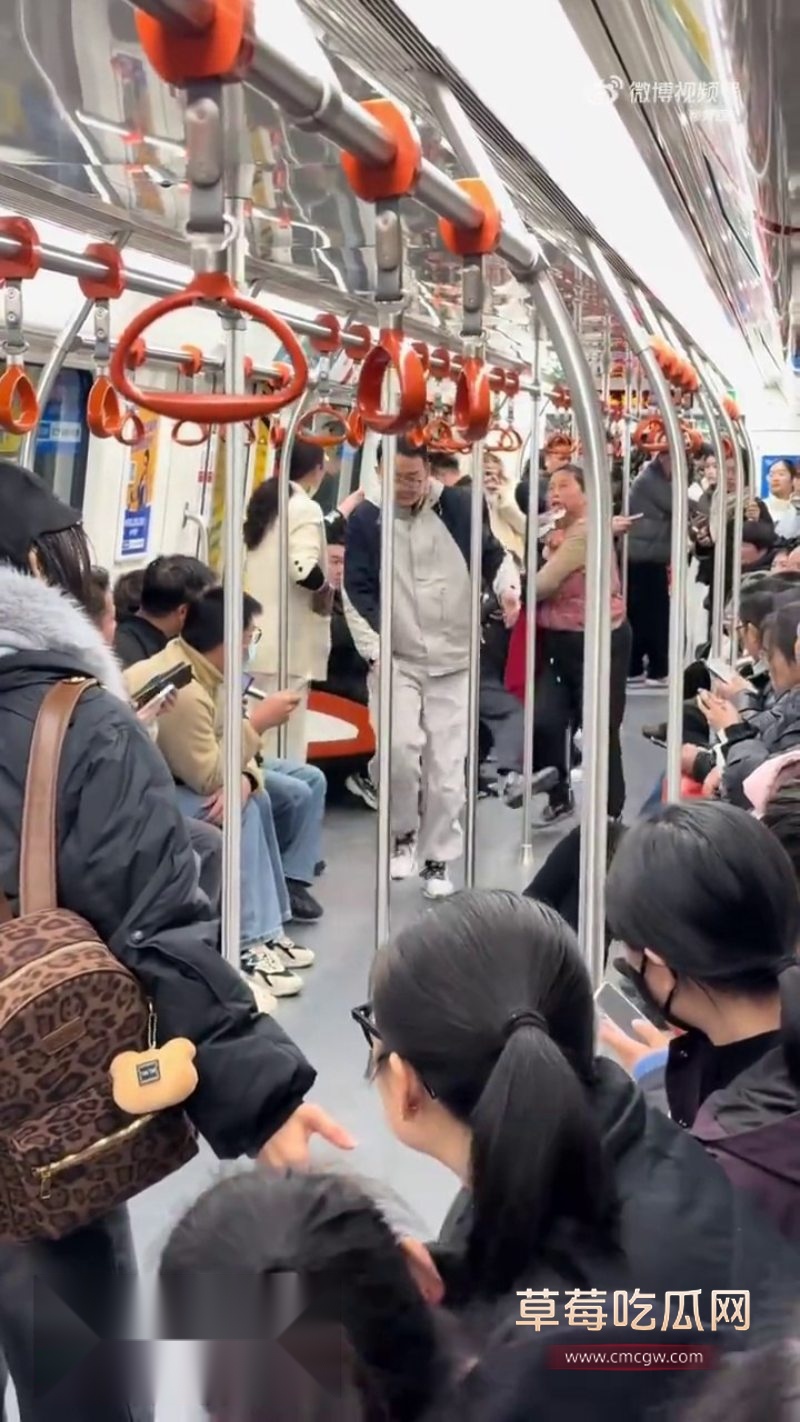 杭州地铁9号线惊现年轻妹子和老大妈撕逼大战3