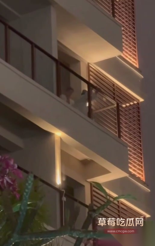 阳台后入做爱被偷拍 4