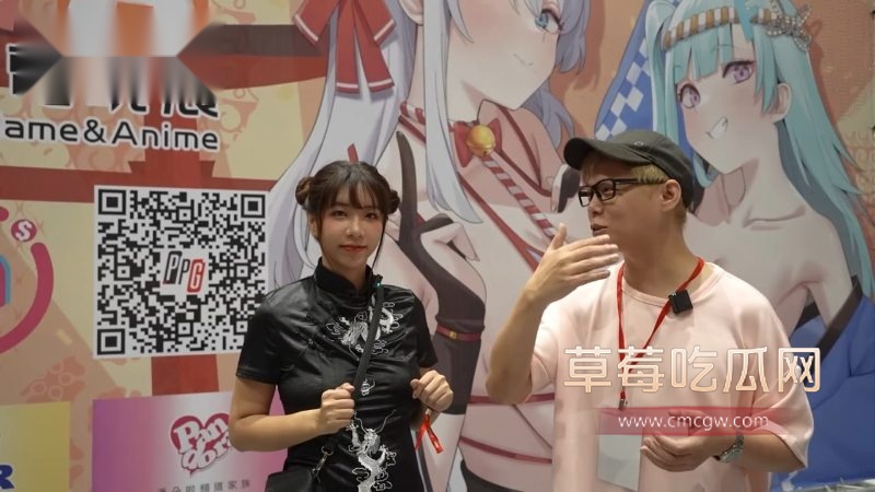 台湾女神吴梦梦带着小弟逛成人动漫展2