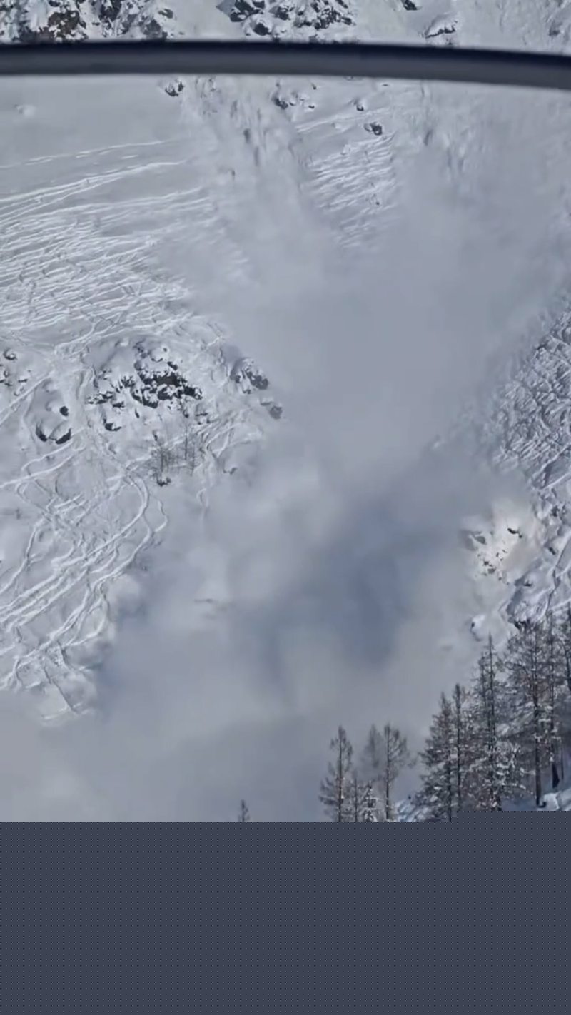 新疆禾木吉克普林滑雪场突发雪崩8 新疆禾木吉克普林滑雪场突发雪崩8