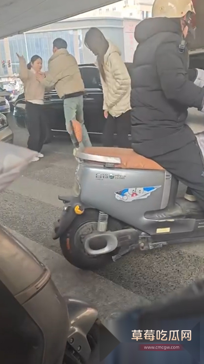 郑州奔驰E300L出轨哥火了 原配大马路上捉奸渣男  14