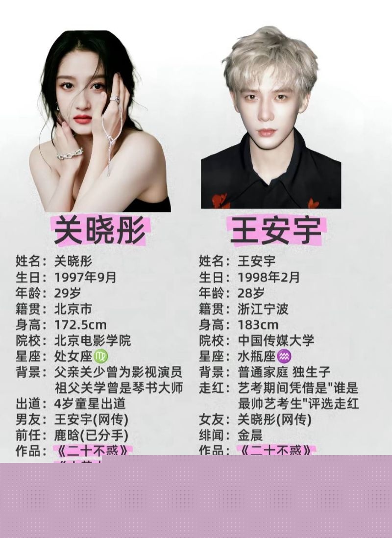 王安宇与关晓彤等女明星的亲密合照3