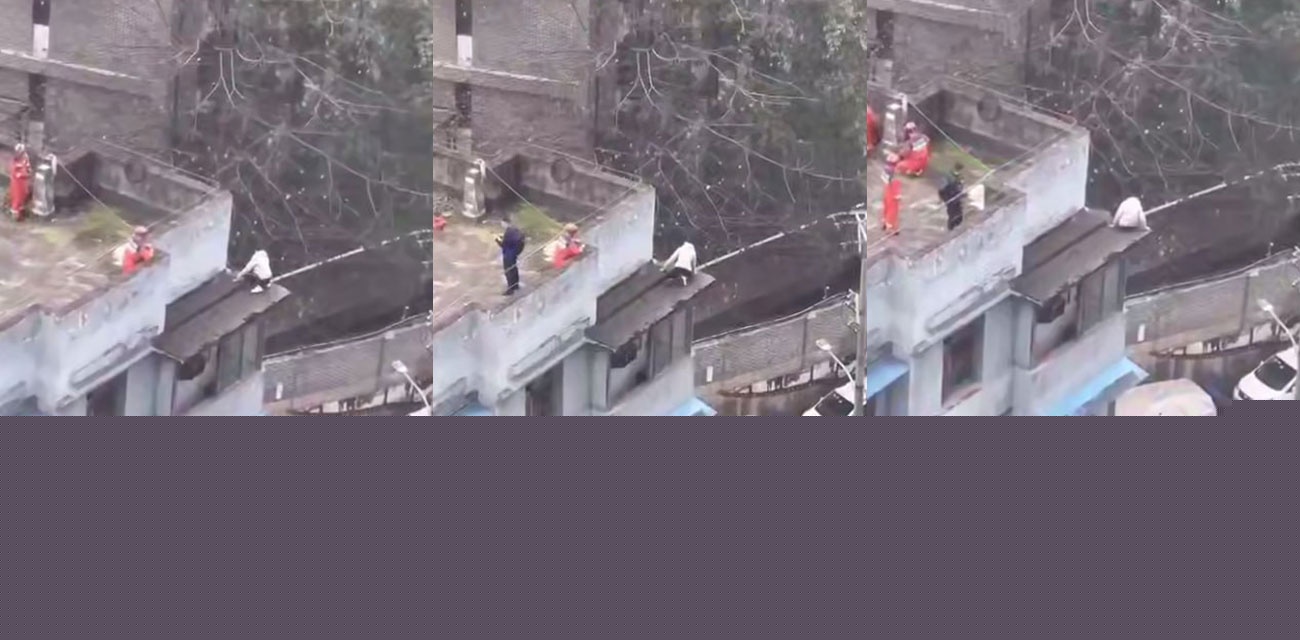 重庆男子跳楼轻生犹豫不决.jpg 重庆男子跳楼轻生犹豫不决.jpg