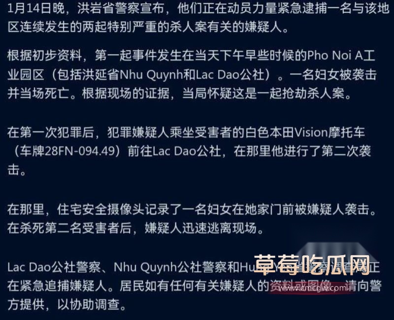 越南杀人事件详细说明1 越南杀人事件详细说明1