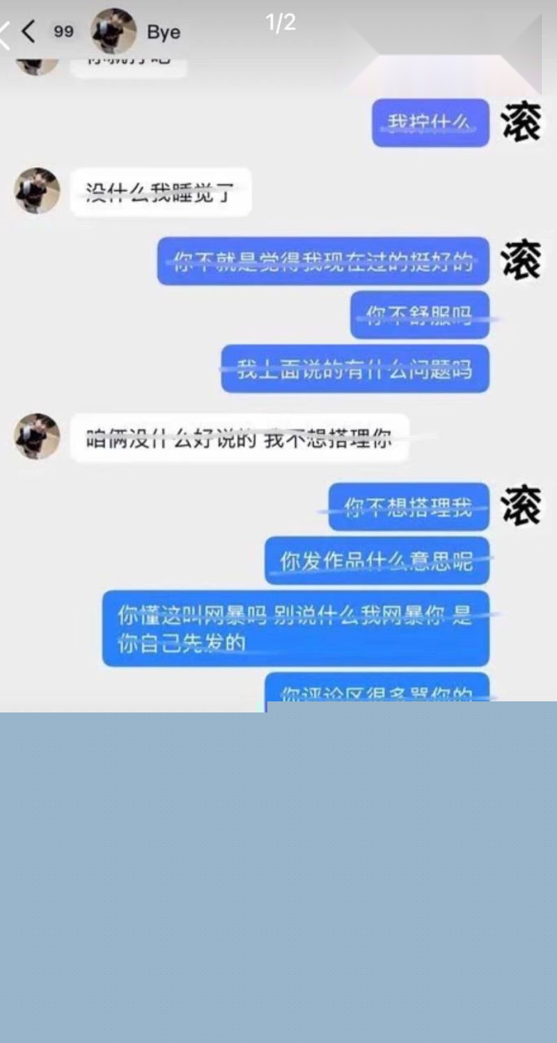 两个人的聊天记录以及评论区1 两个人的聊天记录以及评论区1