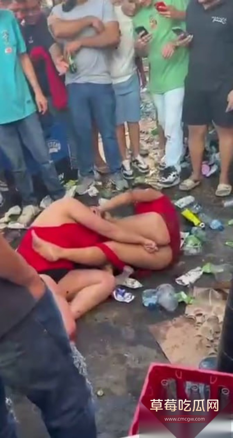 两个女的街头扭打成一团6 两个女的街头扭打成一团6