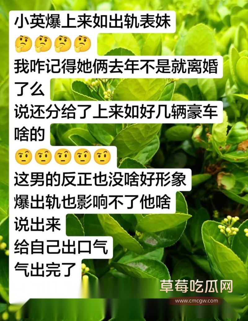 小英曝上如拉出轨表妹29