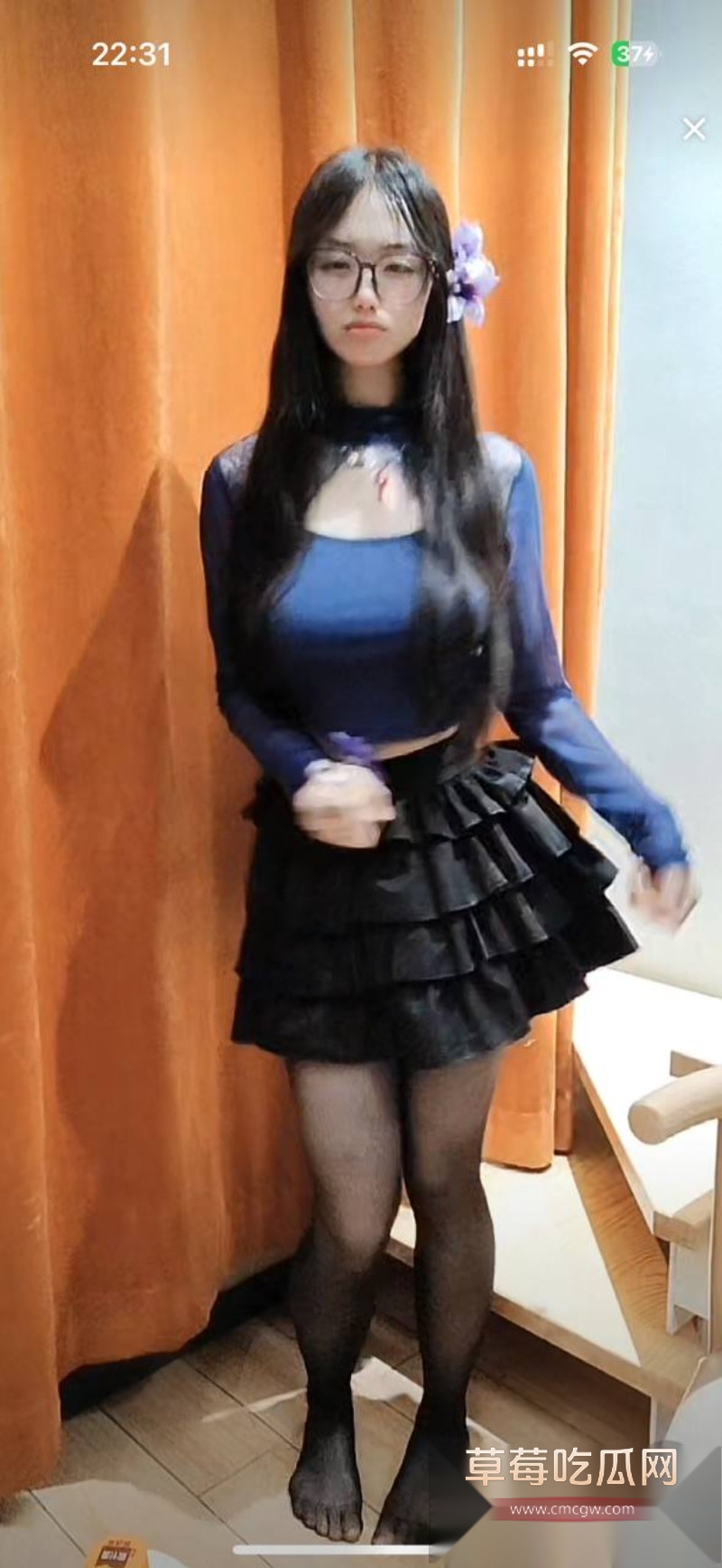 吉林化工学院抖音清纯学生妹小宅源福利7