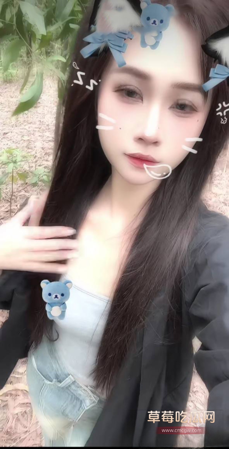 快手高颜值少女户外曼 21