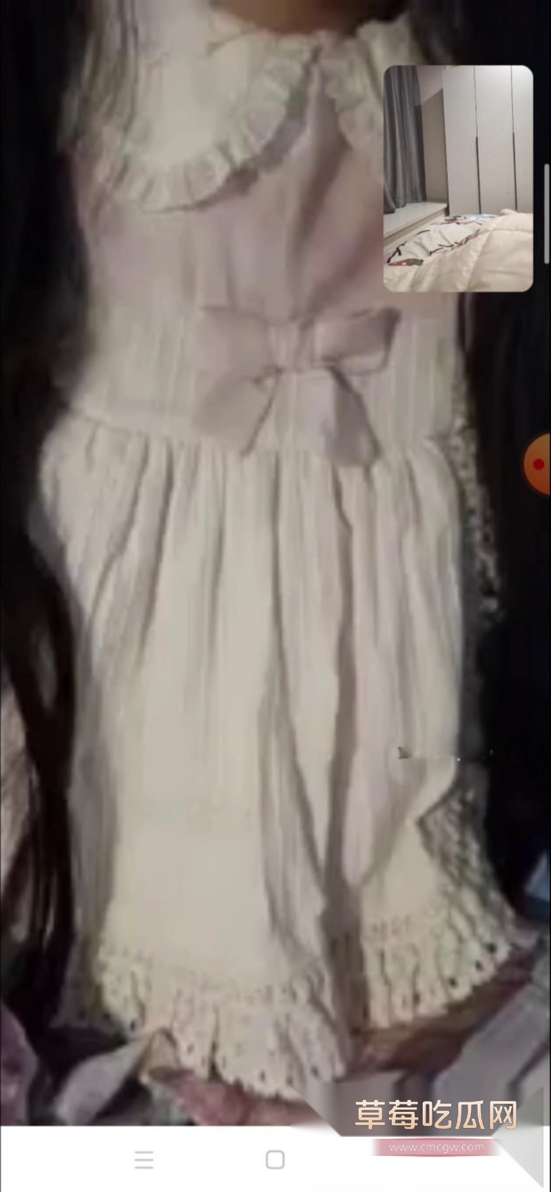 萌白酱白丝洛丽塔1