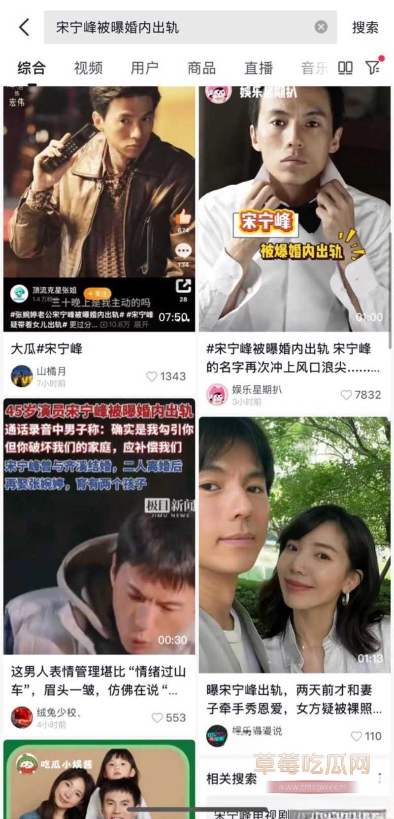 45岁演员 宋宁峰 被曝婚内出轨 30