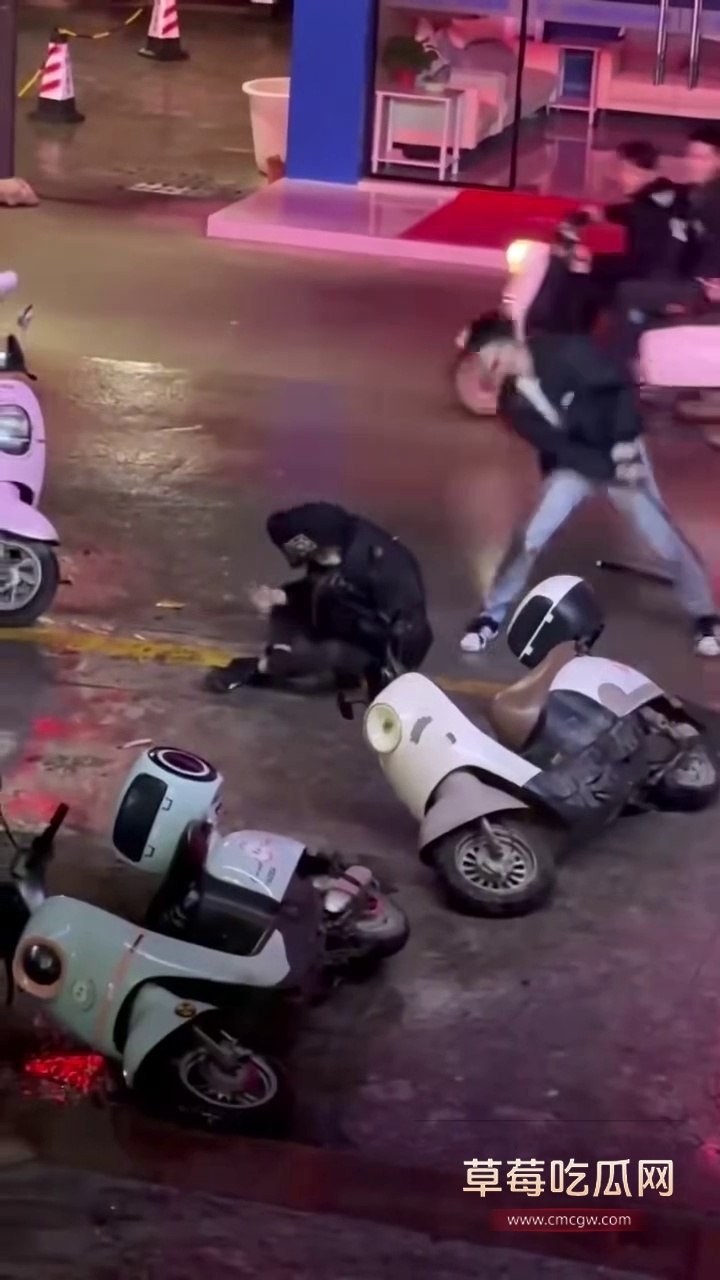 街头群架钢管砸头血流成河1 街头群架钢管砸头血流成河1
