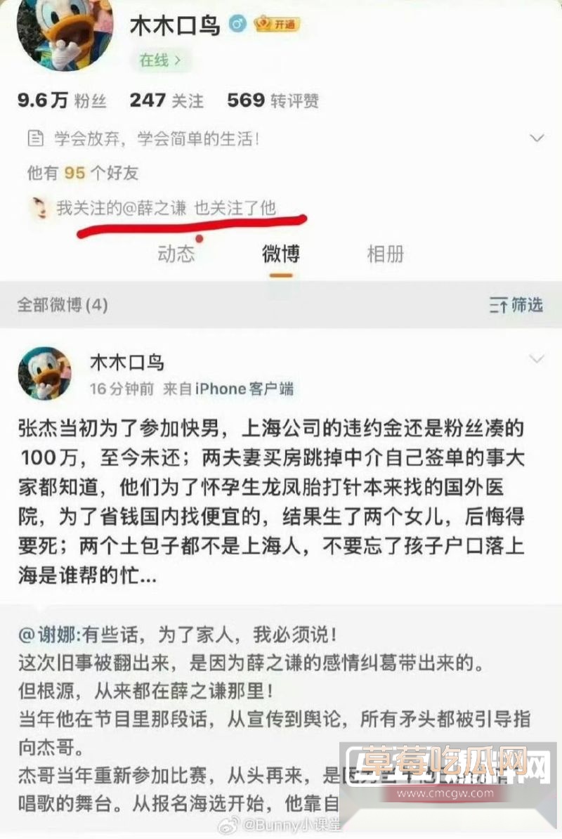 段曦发文控诉张杰谢娜12