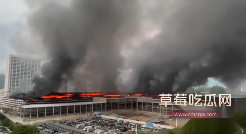 深圳比亚迪园区凌晨突发大火1 深圳比亚迪园区凌晨突发大火1