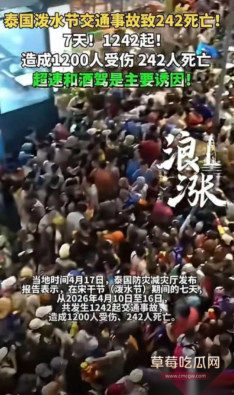 2026年泰国宋干节交通事故数据 20