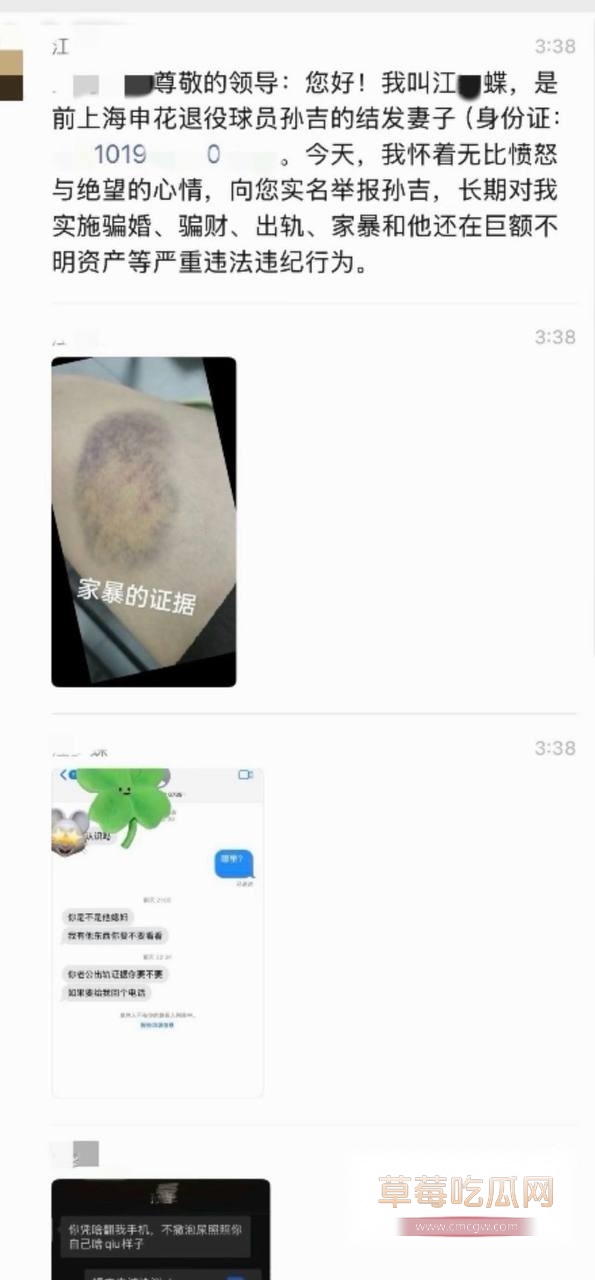前国脚孙吉遭妻子江梦蝶实名举报6 前国脚孙吉遭妻子江梦蝶实名举报6