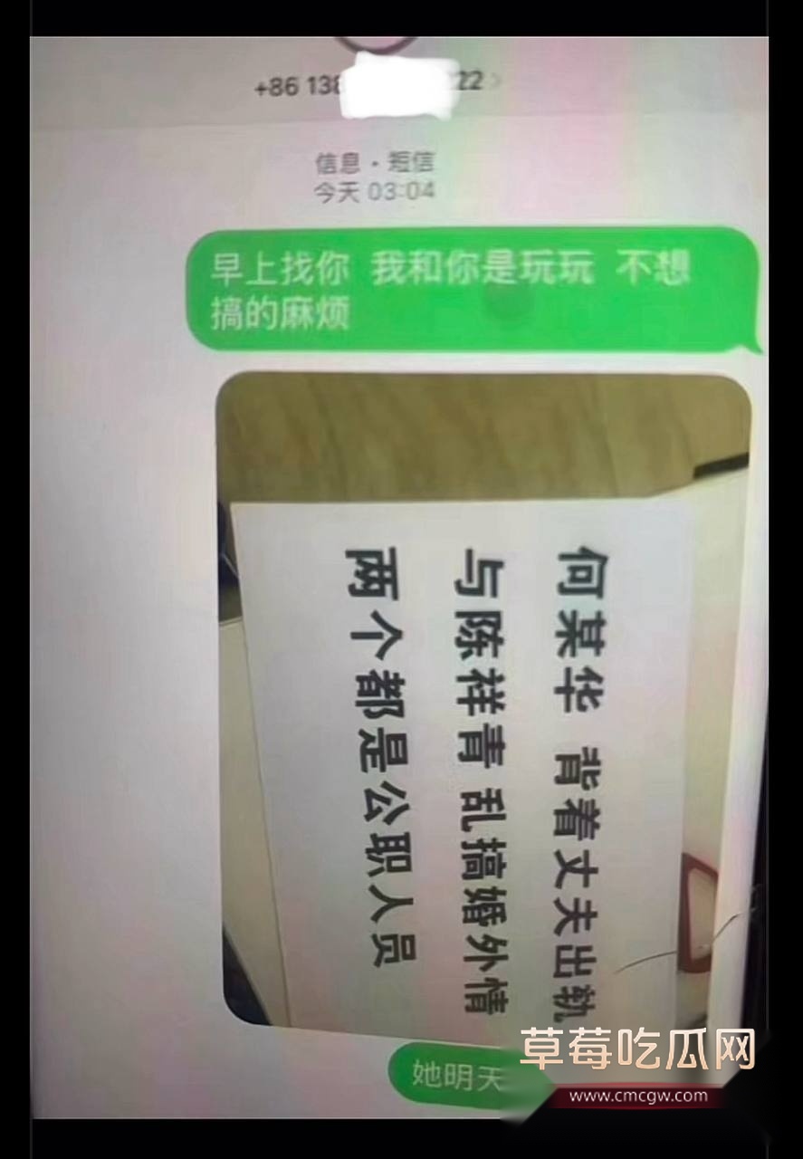 广东阳江警官陈祥青与银行行长何靖华地下情曝光4