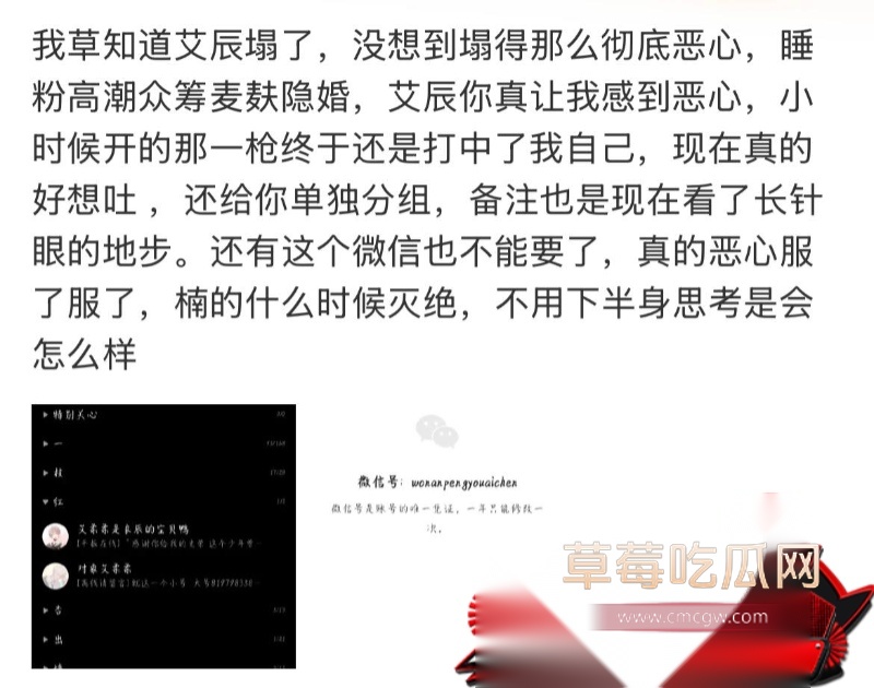 歌手艾辰草粉聊骚出轨 10 歌手艾辰草粉聊骚出轨 10