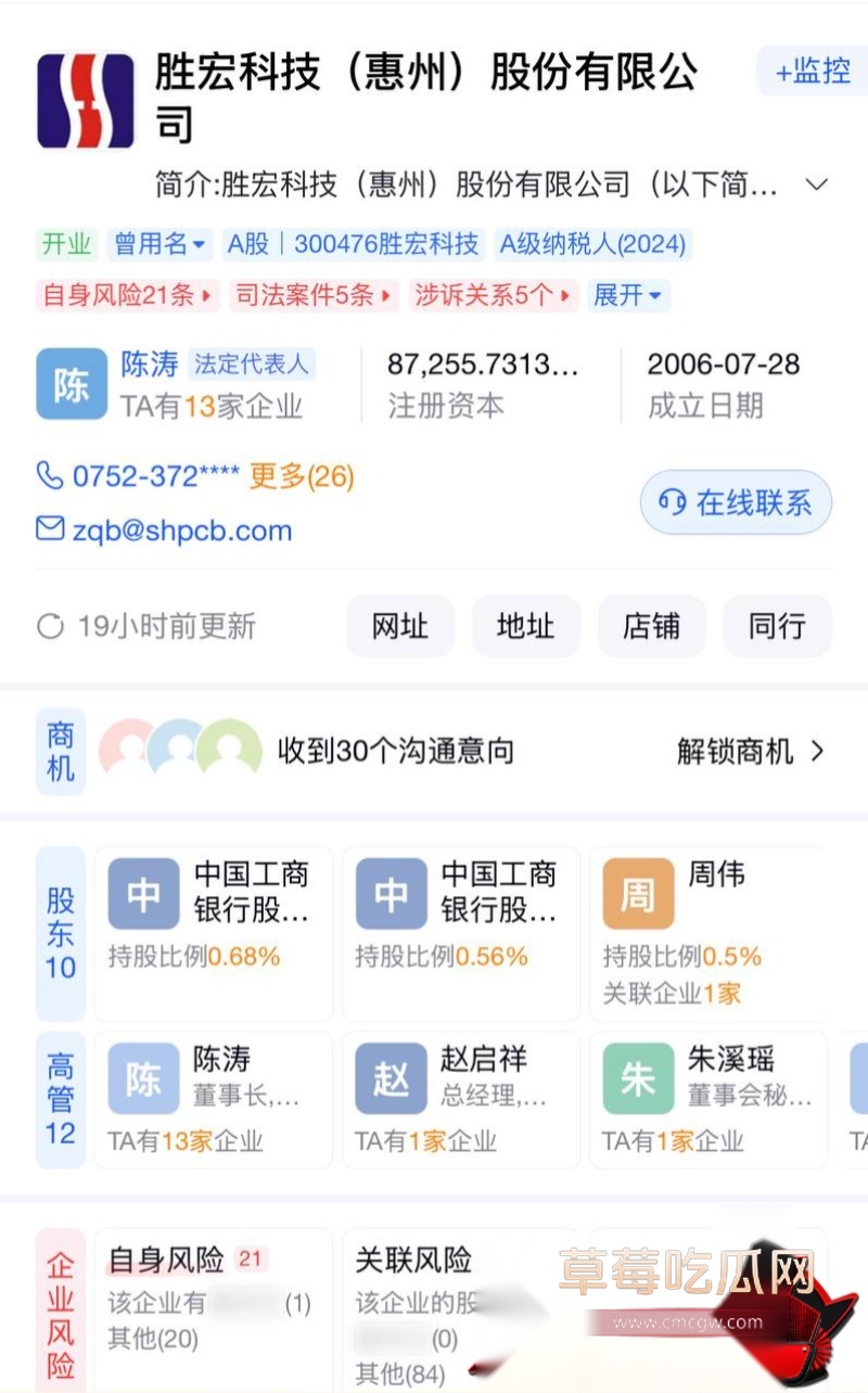 胜宏科技董事长陈涛 15