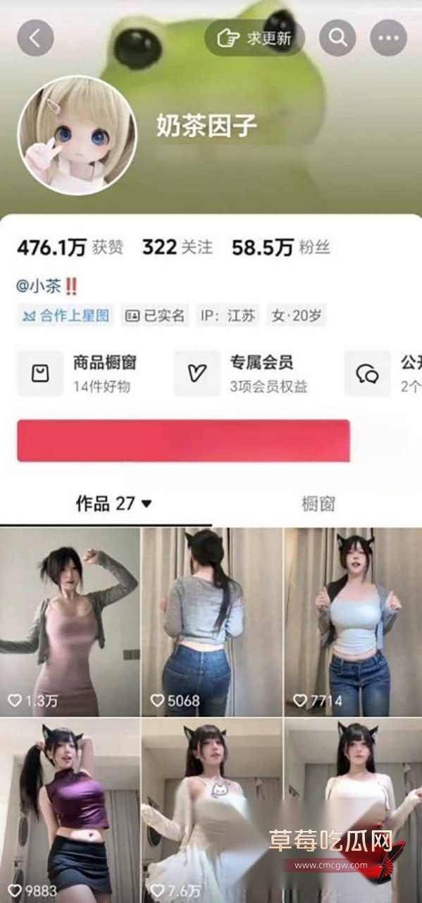 抖音58万粉丝网红奶茶因子2