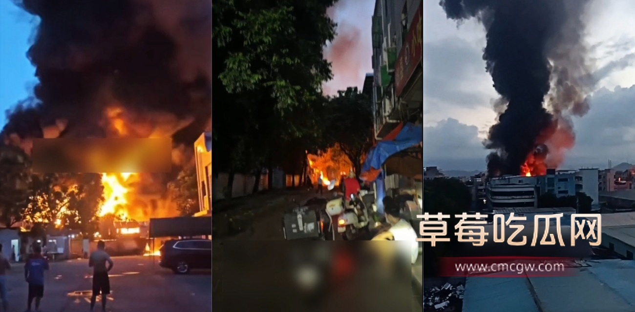 东莞塘厦镇莲湖社区包装厂火灾.jpg 东莞塘厦镇莲湖社区包装厂火灾.jpg